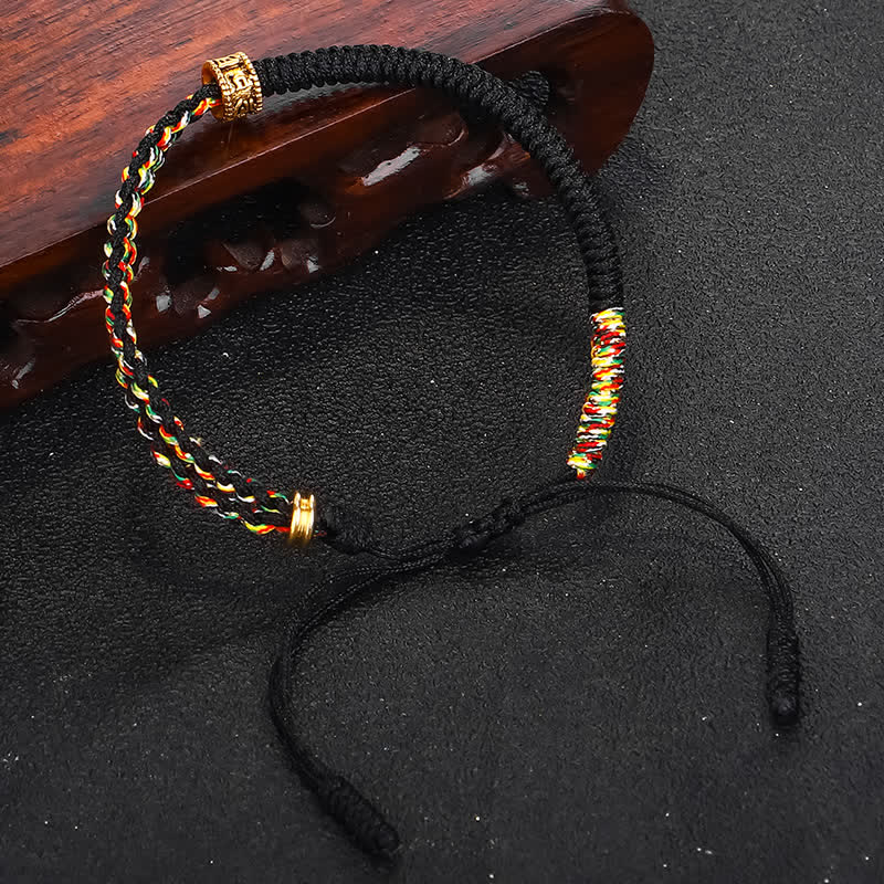 EverestArtStudios Om Mani Padme Hum Protection Luck String Bracelet