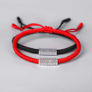 EverestArtstudios Om Mani Padme Hum Luck Protection Red String Bracelet