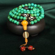 EverestArtStudios Tibetan Turquoise Mala Balance Necklace Bracelet
