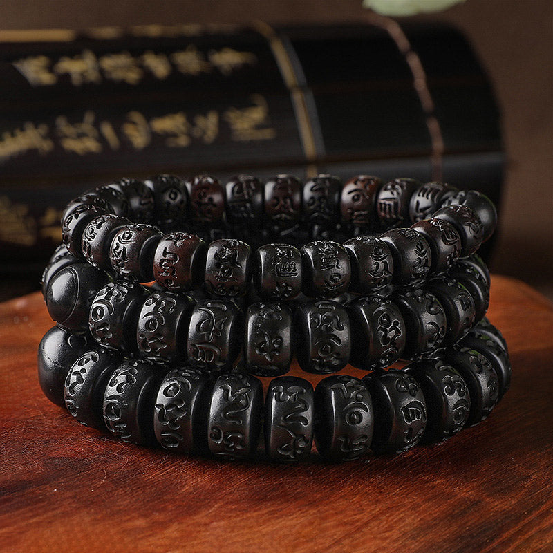 EverestArtStudios Tibetan Lightning Strike Wood Protection Bracelet