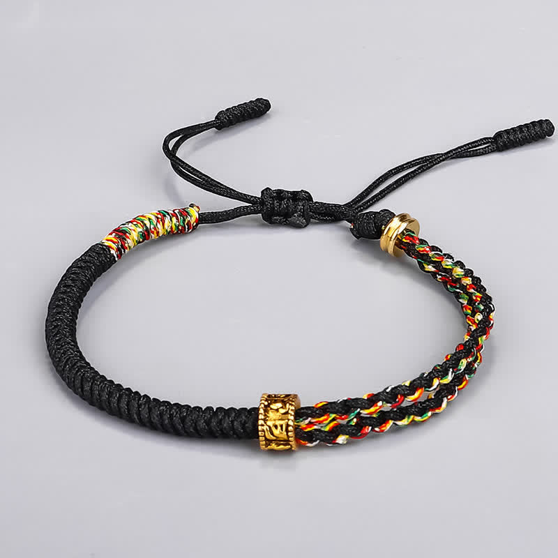 EverestArtStudios Om Mani Padme Hum Protection Luck String Bracelet