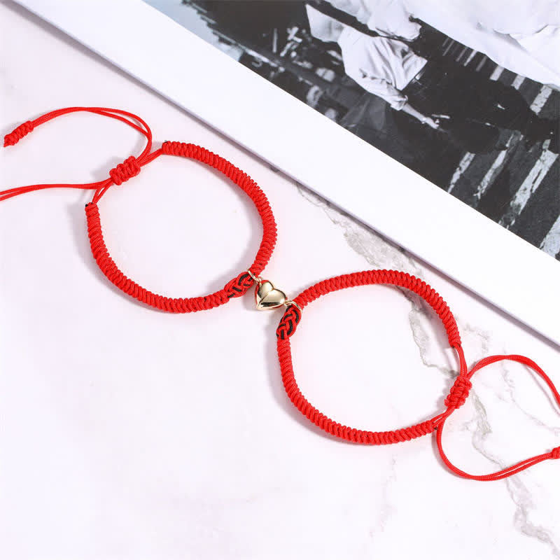 EverestArtstudios 2Pcs Tibetan Luck Chinese Knot Protection String Bracelet
