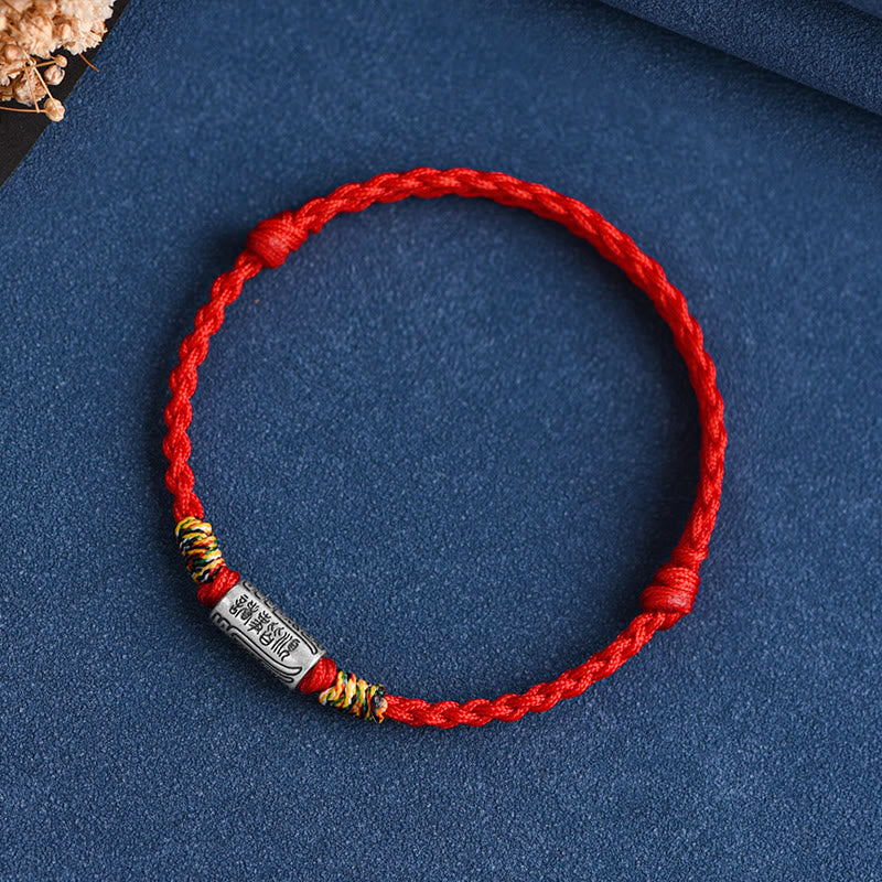 EverestArtstudios Handcrafted 925 Sterling Silver Everything Goes Well Design Protection Strength Bracelet Anklet