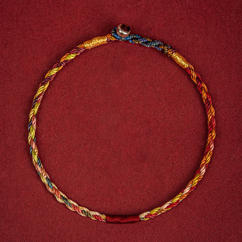 EverestArtstudios Handmade Five Color Thread Luck Couple Child Adult Bracelet