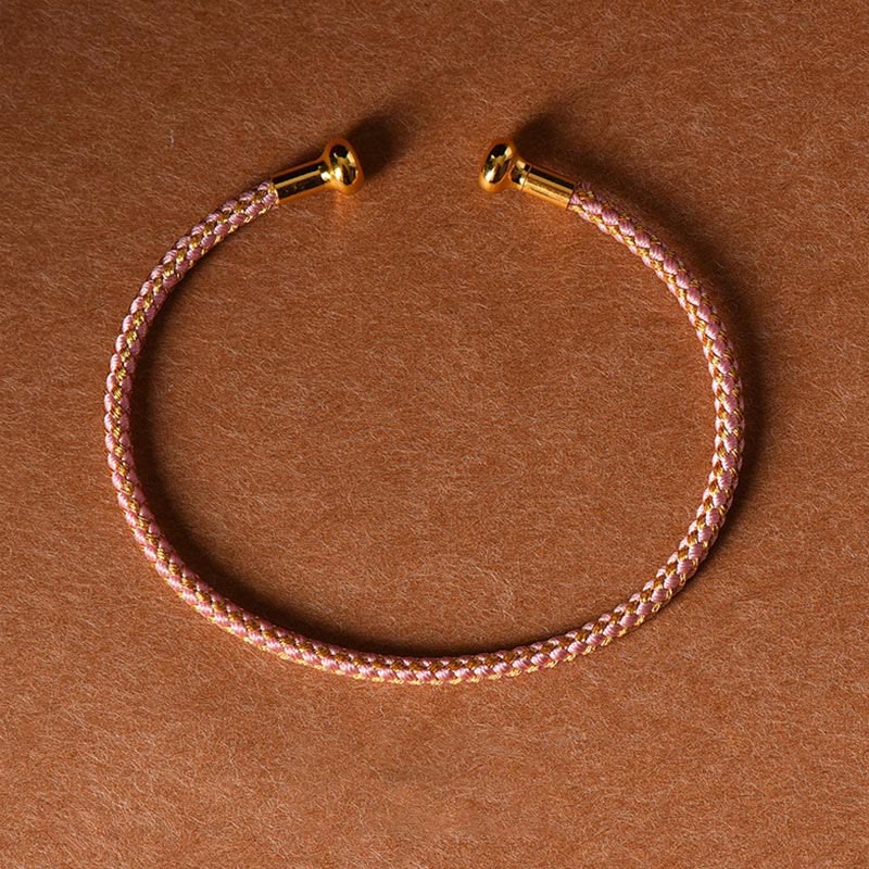 EverestArtstudios Simple Design Handmade Luck Braid String Cuff Bracelet