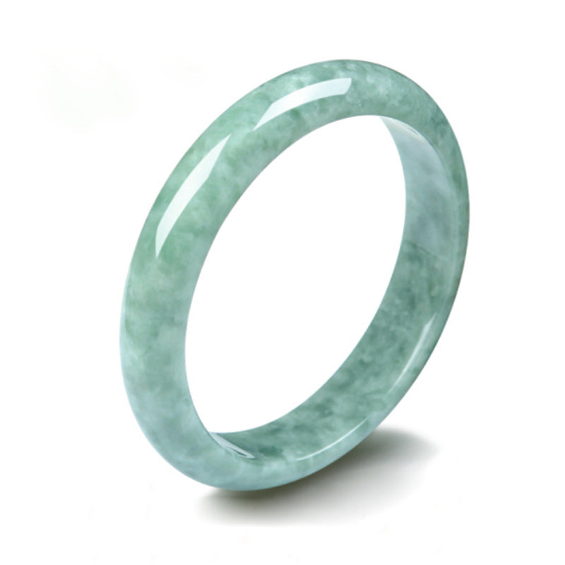 EverestArtStudios Natural Jade Prosperity Bangle Bracelet
