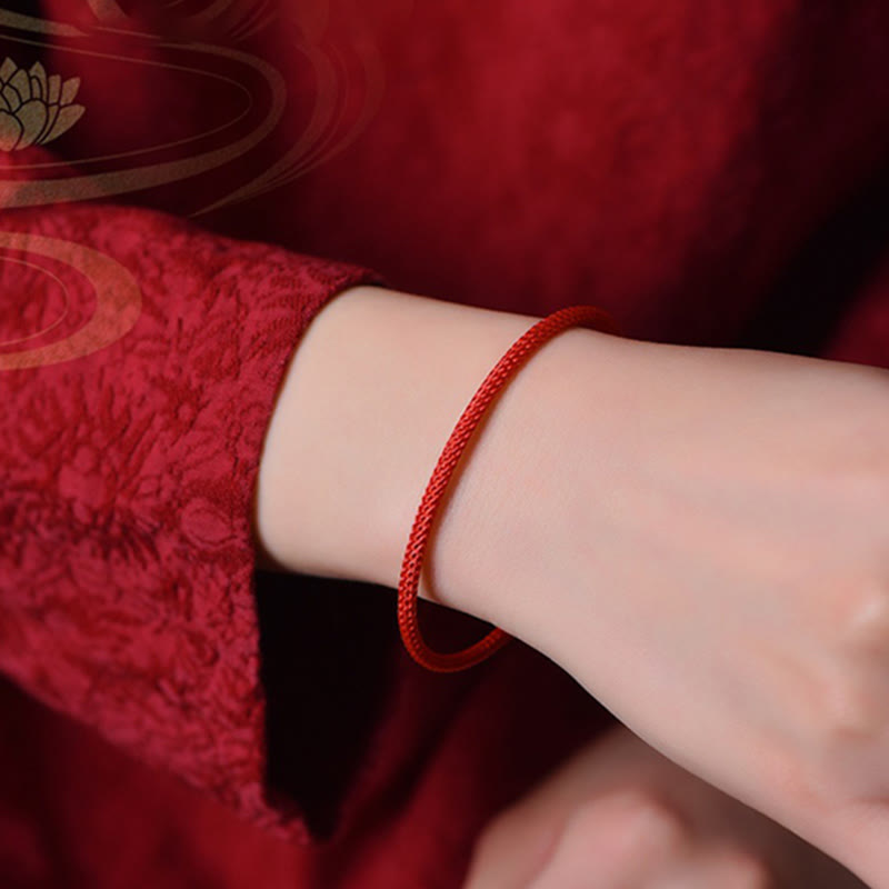EverestArtstudios Simple Design Handmade Luck Braid String Cuff Bracelet