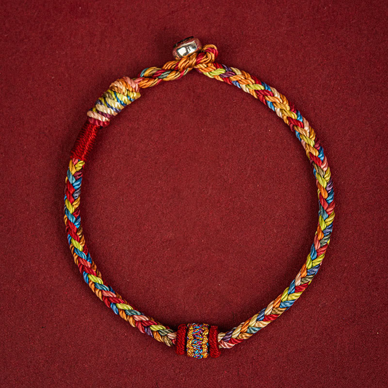 EverestArtstudios Handmade Dragon Boat Festival Luck Colorful Rope Child Adult Bracelet