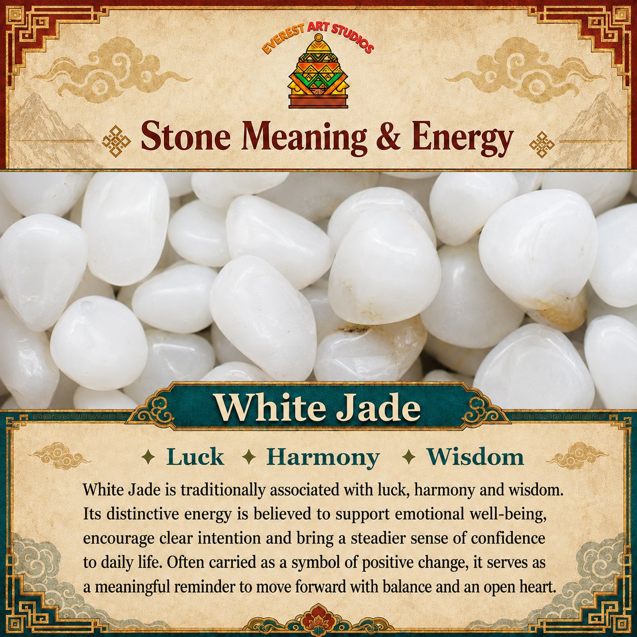 Everest Art Studios — white jade