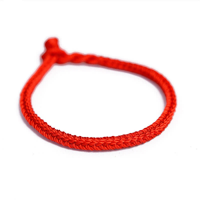 EverestArtStudios Tibetan Handmade Eight Thread Peace Knot Protection Braided String Bracelet