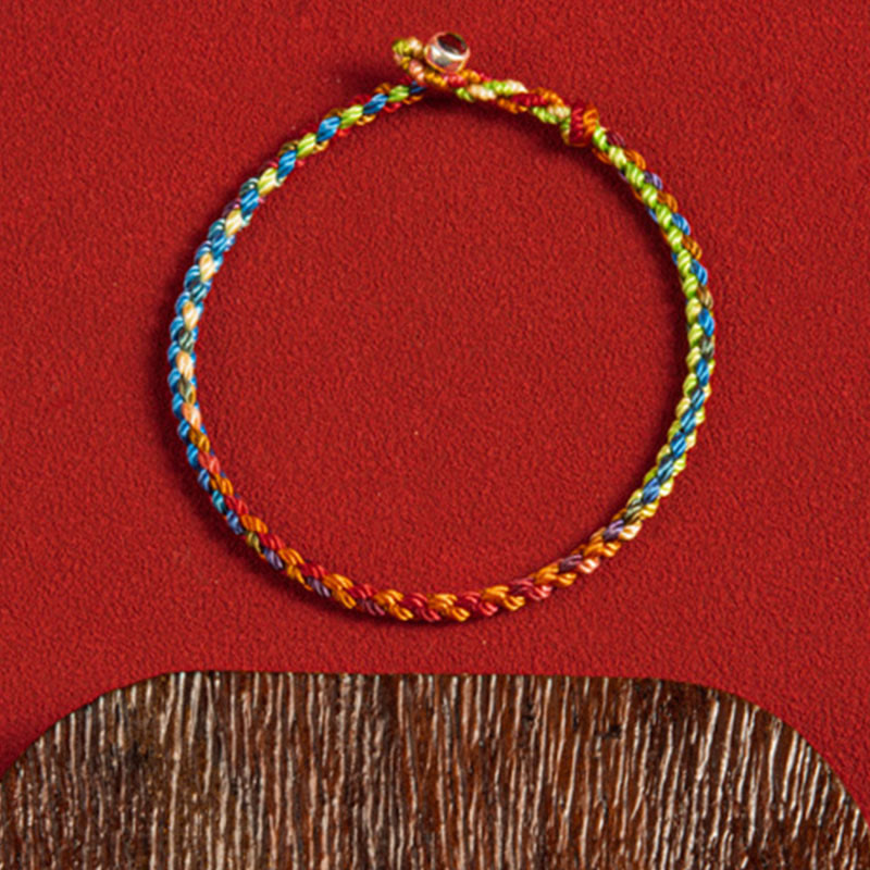EverestArtstudios "May you be blessed with peace and safety in all four seasons" Lucky Multicolored Bracelet