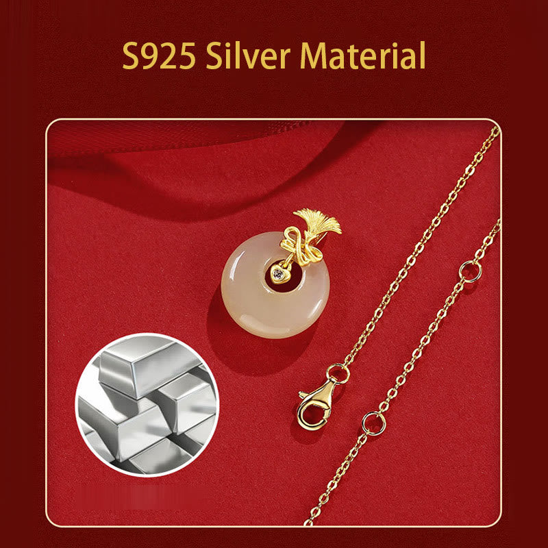 EverestArtstudios 925 Sterling Silver Natural Hetian Jade Carnation Flower Prosperity Necklace Pendant