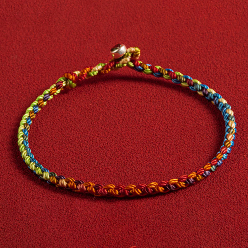 EverestArtstudios "May you be blessed with peace and safety in all four seasons" Lucky Multicolored Bracelet