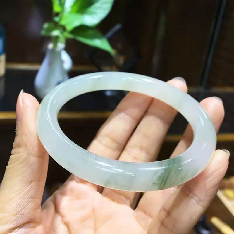 Buddha Stones Jade Abundance Luck Blessing Bracelet Bangle