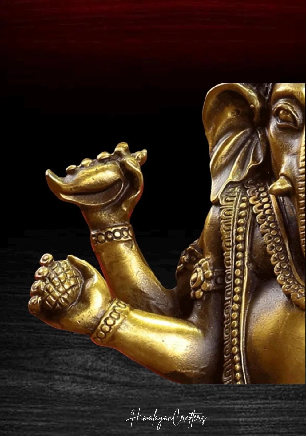 Statue de Ganesha en laiton, 18 cm