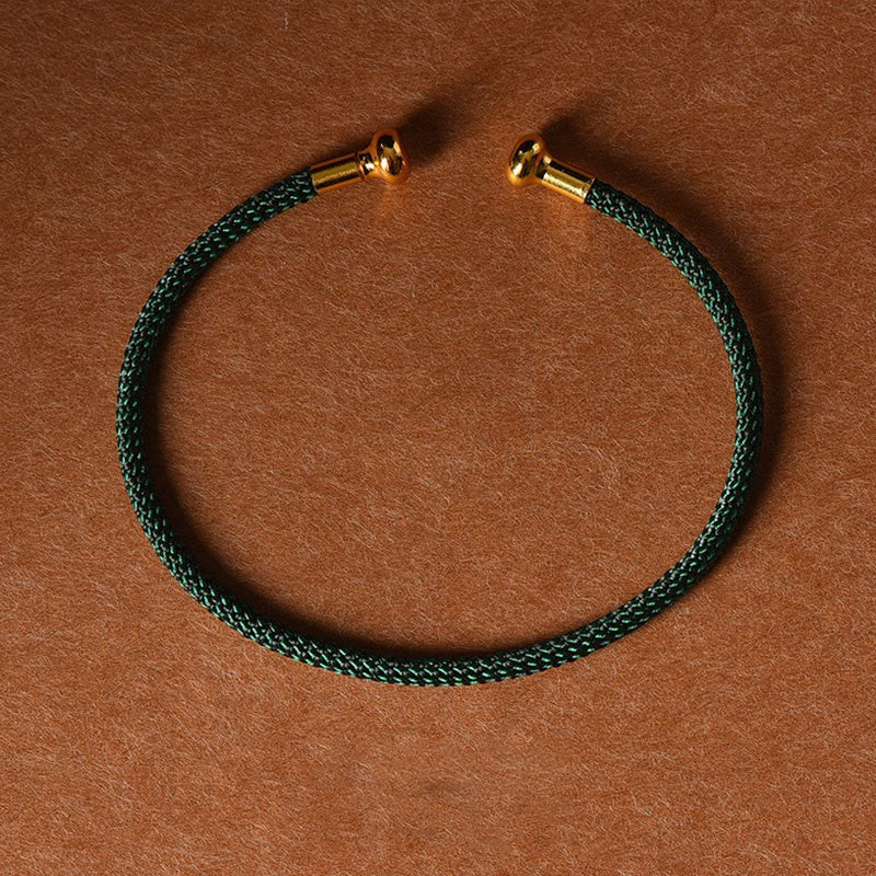 EverestArtstudios Simple Design Handmade Luck Braid String Cuff Bracelet