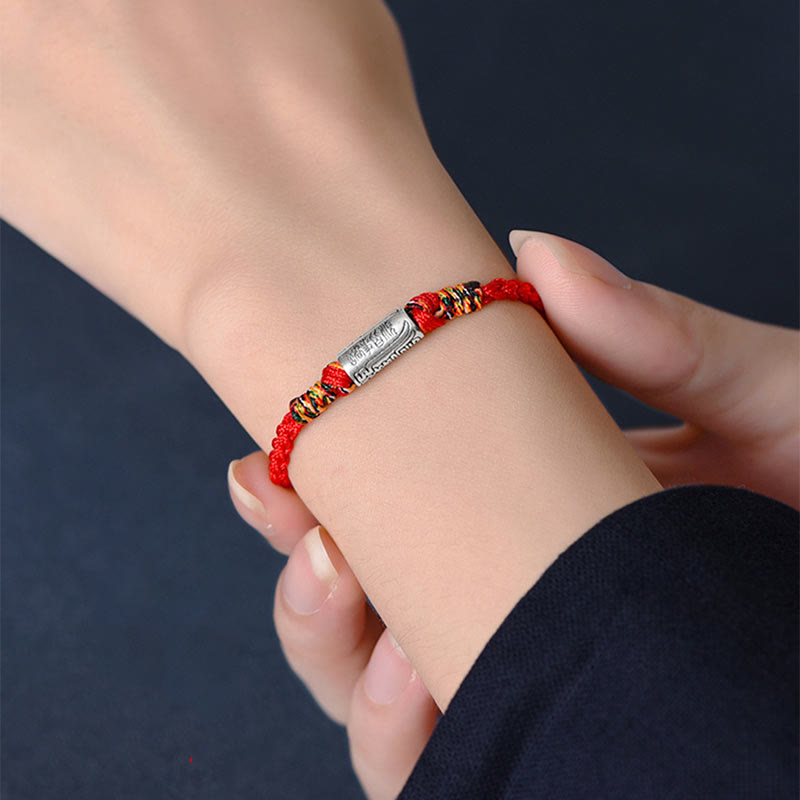 EverestArtstudios Handcrafted 925 Sterling Silver Everything Goes Well Design Protection Strength Bracelet Anklet