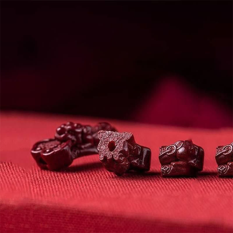 EverestArtstudios Handcrafted PiXiu Cinnabar Wealth Luck Braided Bracelet