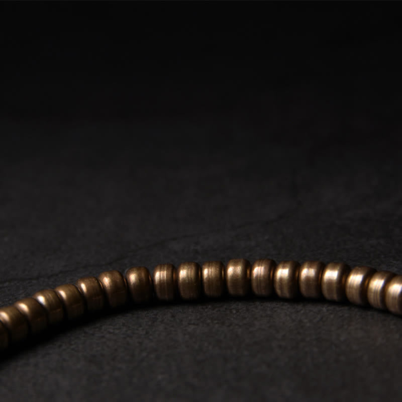 EverestArtStudios Simple Design Copper Brass Bead Luck Wealth Bracelet