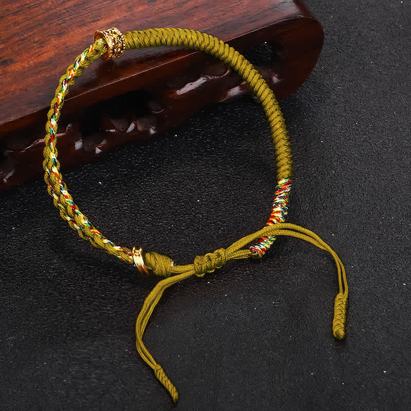 EverestArtStudios Om Mani Padme Hum Protection Luck String Bracelet