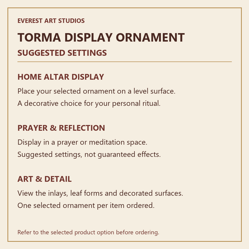 suggested settings