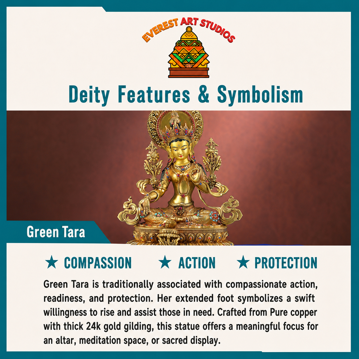 Estatua de Tara Verde de Nepal