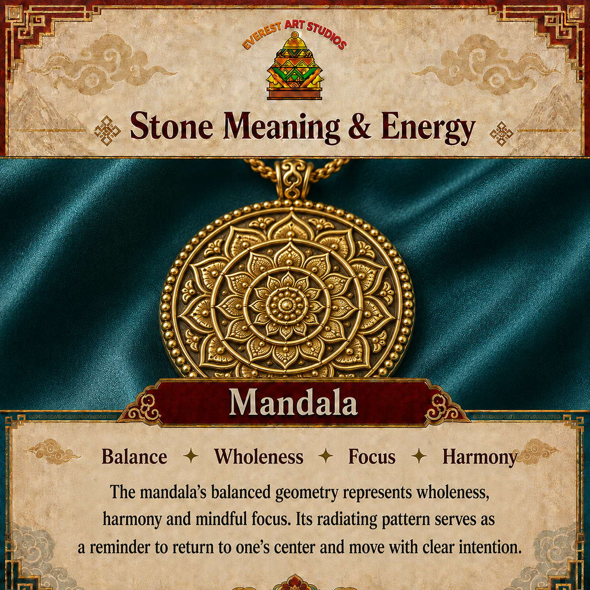 Everest Art Studios mandala meaning and energy