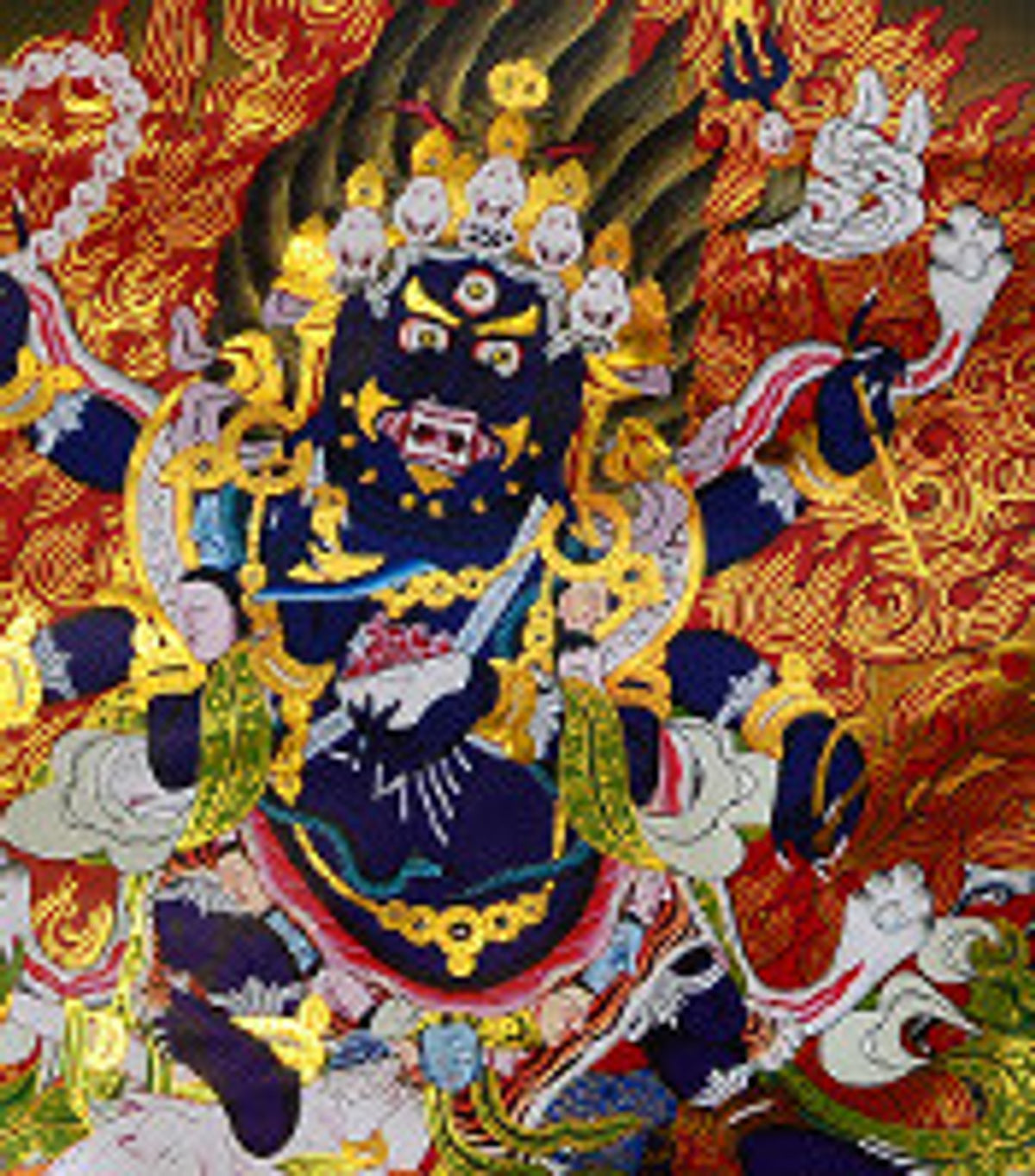 Six-Armed Mahakala detail-4