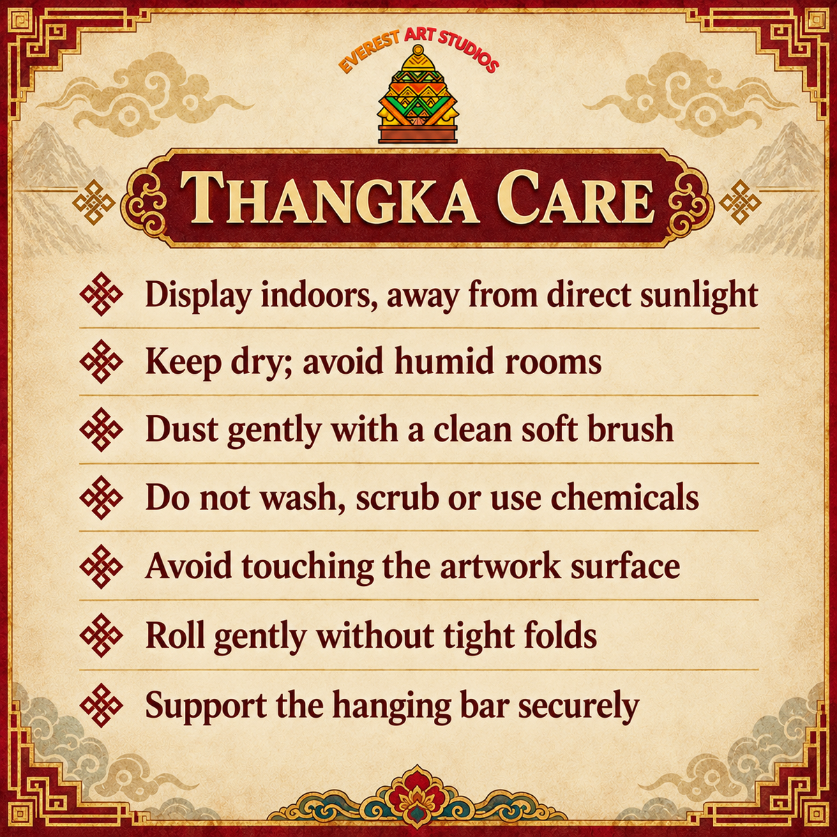 Thangka care