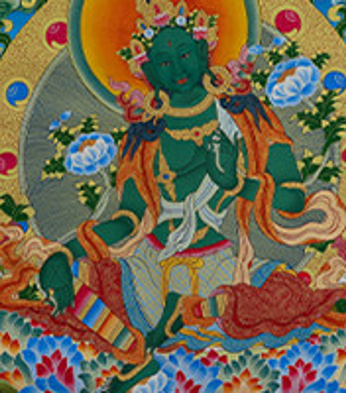 Green Tara detail-4