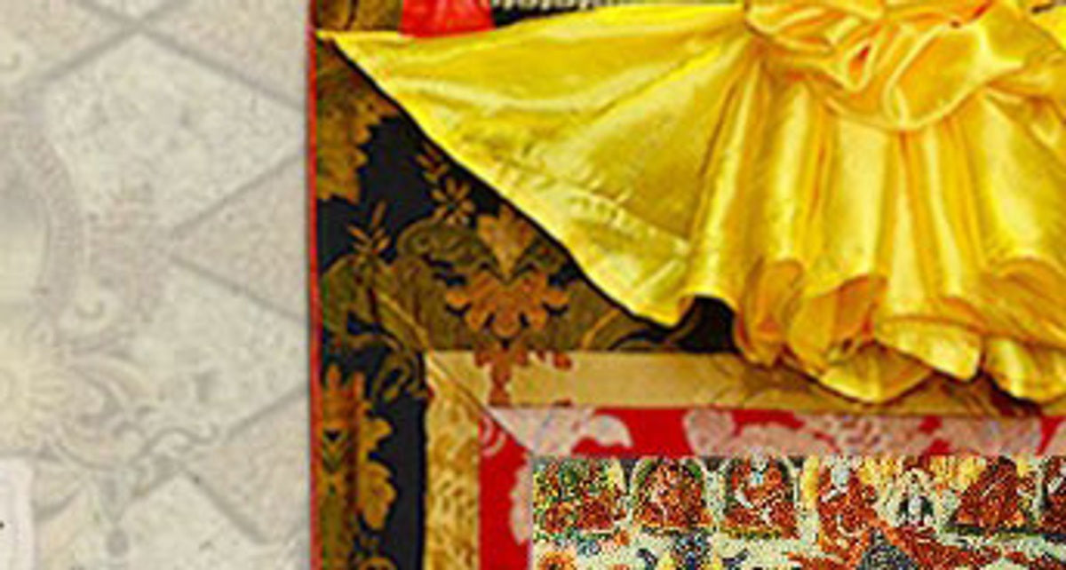 Embroidered Buddhist Deities detail-2