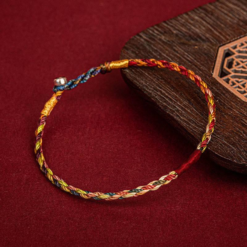EverestArtstudios Handmade Five Color Thread Luck Couple Child Adult Bracelet
