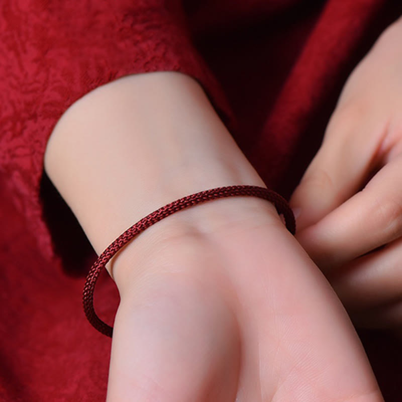 EverestArtstudios Simple Design Handmade Luck Braid String Cuff Bracelet