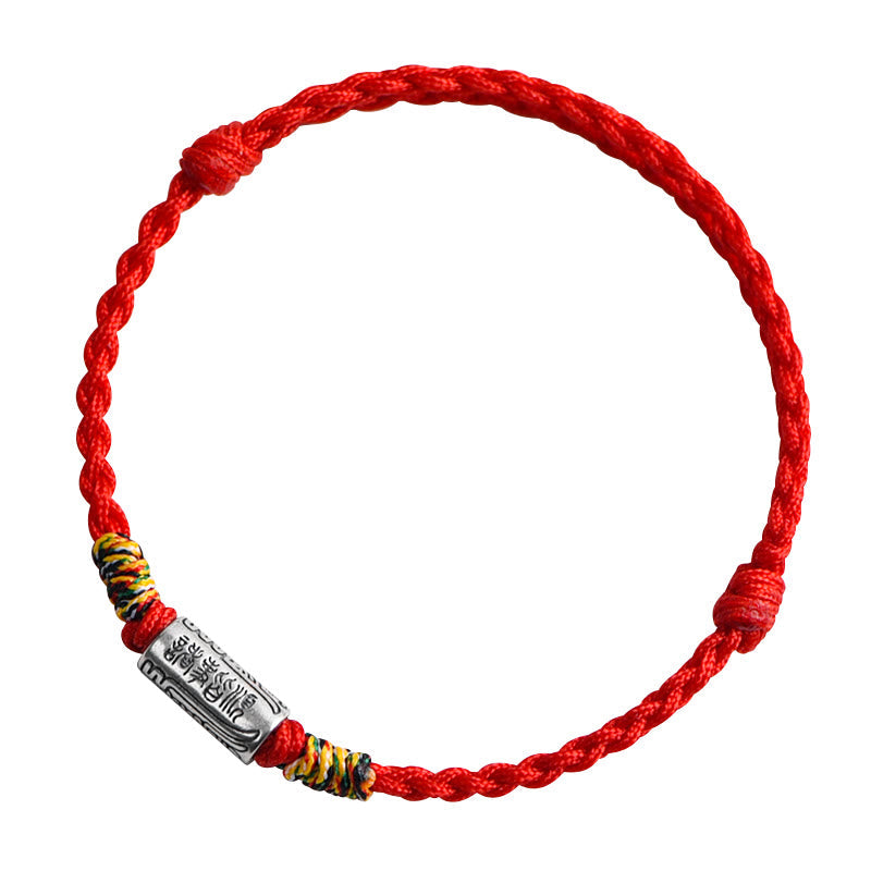 EverestArtstudios Handcrafted 925 Sterling Silver Everything Goes Well Design Protection Strength Bracelet Anklet