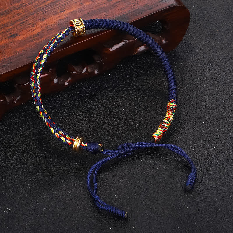 EverestArtStudios Om Mani Padme Hum Protection Luck String Bracelet