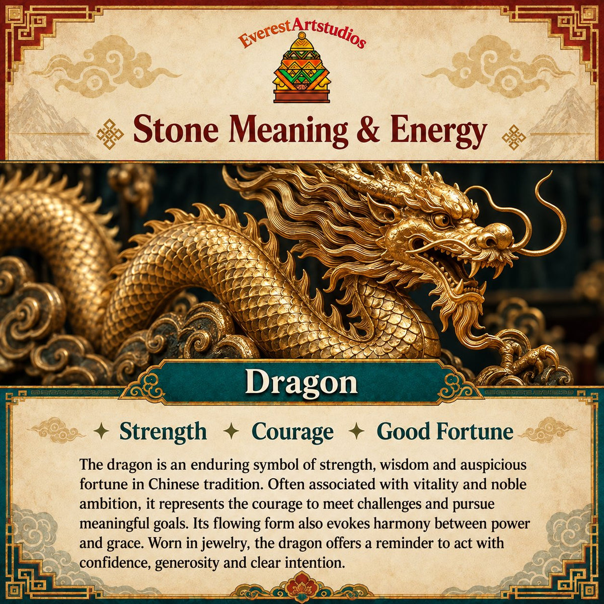 Collier dragon zodiaque jade cordon