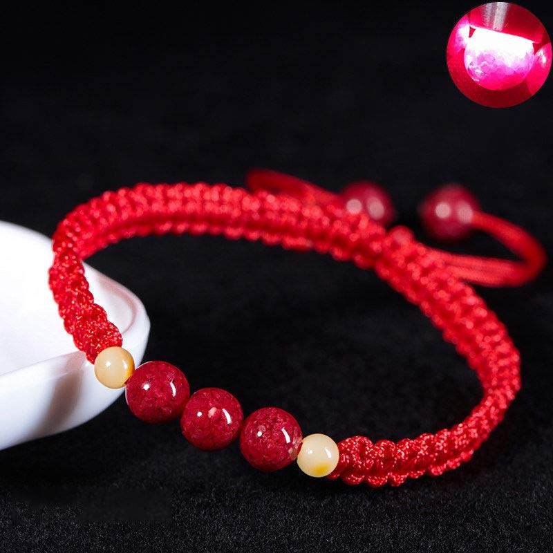 EverestArtstudios Cinnabar Blessing Red String Bracelet For Kids