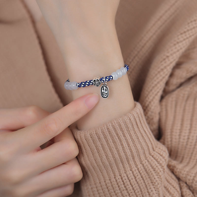 Buddha Stones Handmade Lucky Fortune Rope Bracelet