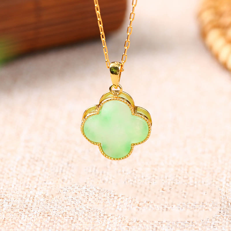 EverestArtstudios "May Luck and Joy Be With You" Jade Necklace Includes Gift Message Card