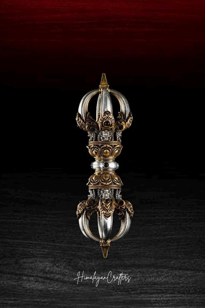 Handcrafted Vajra Nepalese Dorje Brass Handmade Tibetan Style gift Tibetan Sacred Buddhist Ritual