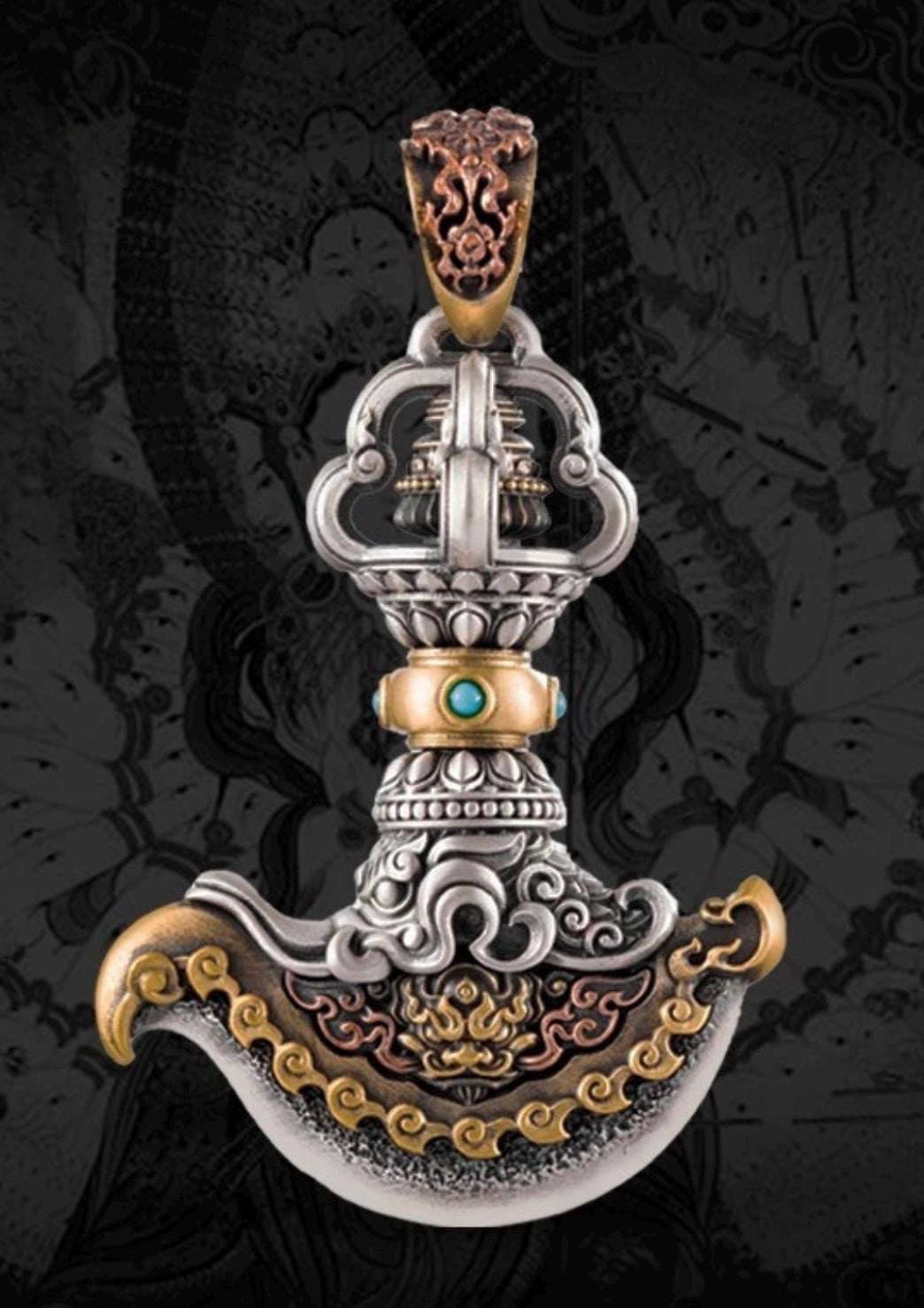 Handcrafted Nepalese Brass Handmade Tibetan Style gift Tibetan Vajra Dorje Sacred Buddhist Ritual