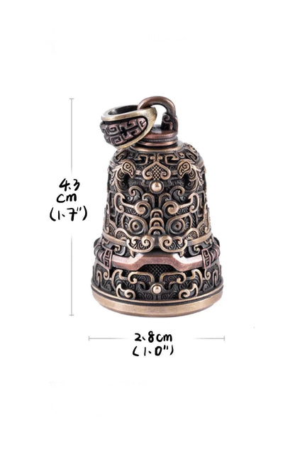 Brass Vajra Bell Pendant Handcrafted Tibetan Buddhist Amulet for Protection Enlightenment Spiritual Jewelry Nepalese Ritual Talisman
