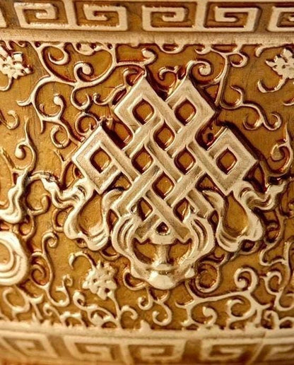 Handcrafted Brass Offering Bowl, Tibetan Buddhist Copper Altar Cup, for Rituals Meditation