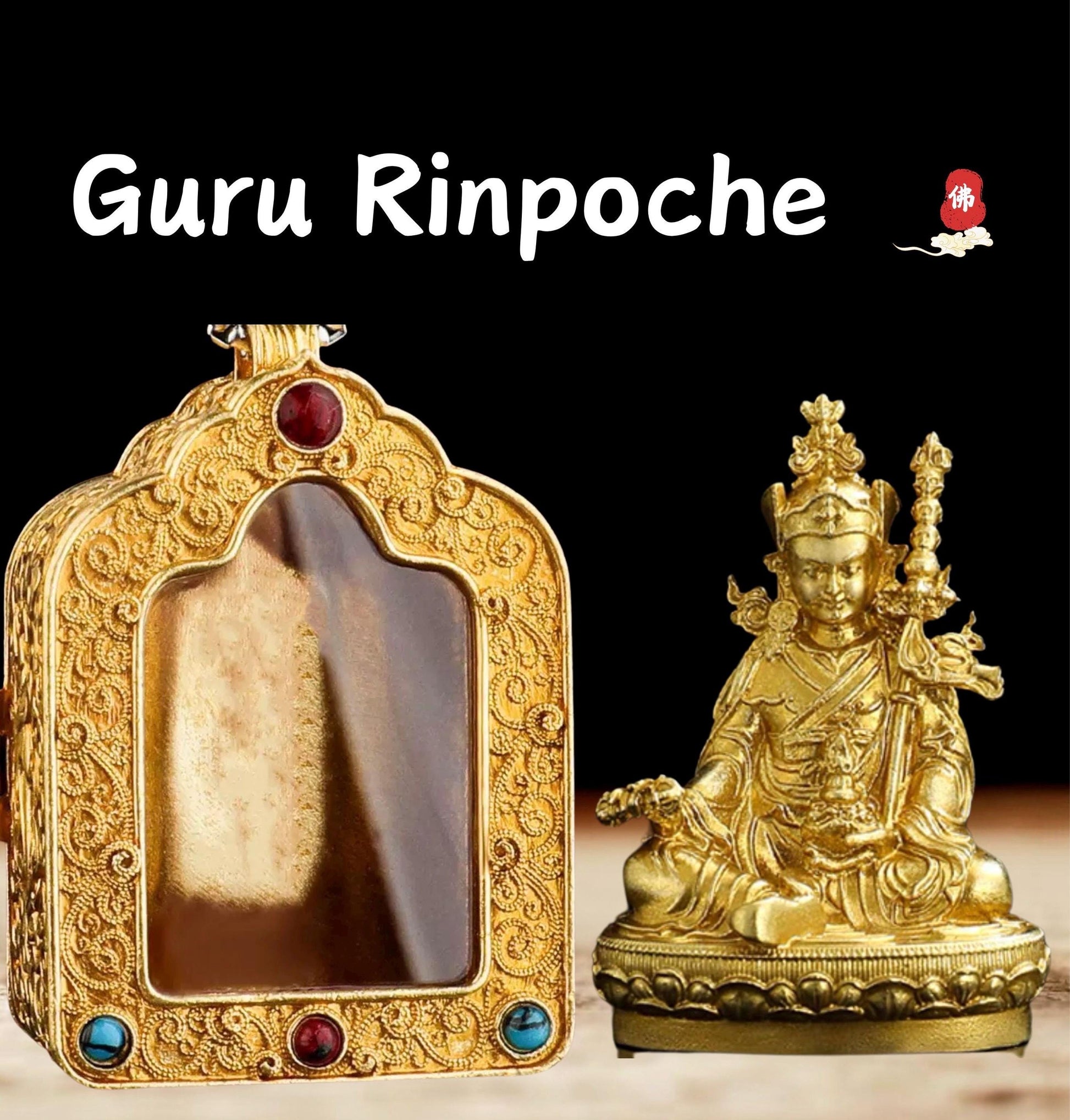 Tibetan Ghau Box Pendant w/Buddha Protector Statue Buddha Gau Solid Brass Amulet Silver Meditation Gift Buddism Practice Spiritual Necklace