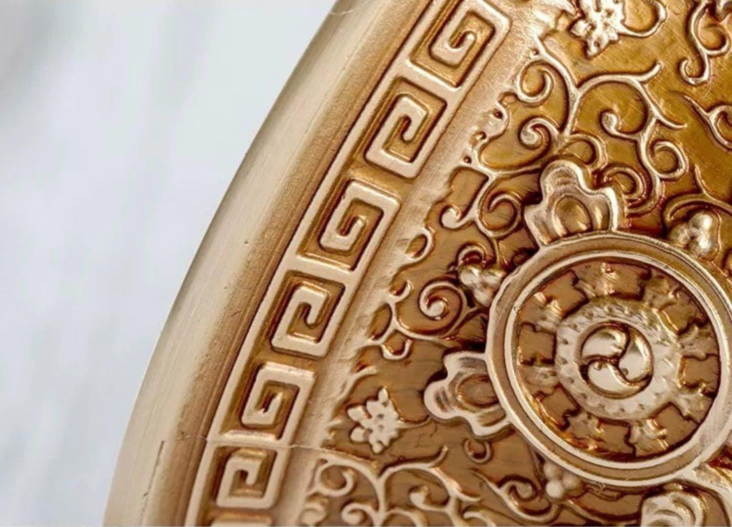 Handcrafted Brass Offering Bowl, Tibetan Buddhist Copper Altar Cup, for Rituals Meditation