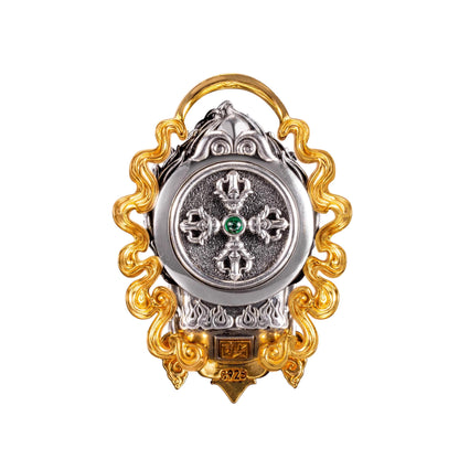 Handcrafted Silver Acala Pendant ������������������ Tibetan Guardian Amulet ���������