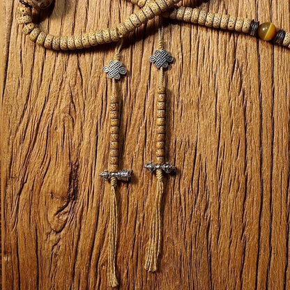 Natural Star Moon Bodhi 108 Seed Tibetan Mala, Bead Necklace Bracelet for Meditation and Spiritual Practice