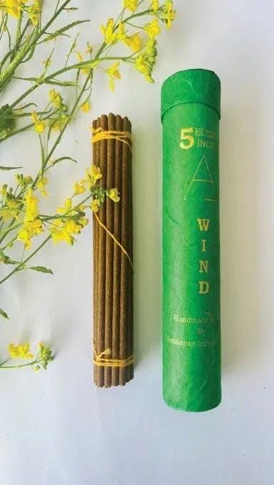 Handcrafted Tibetan Five Element Incense Set, Earth, Water, Fire, Wind, Space Traditional Himalayan Healing Aromatherapy