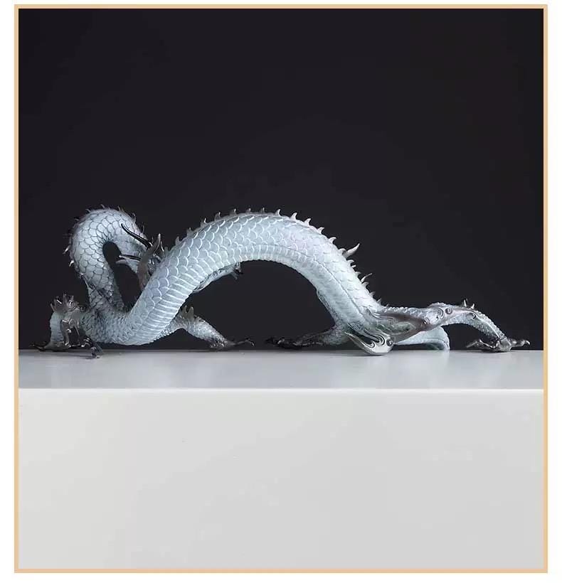 Messing-Drachenstatue für Feng Shui, 39 cm