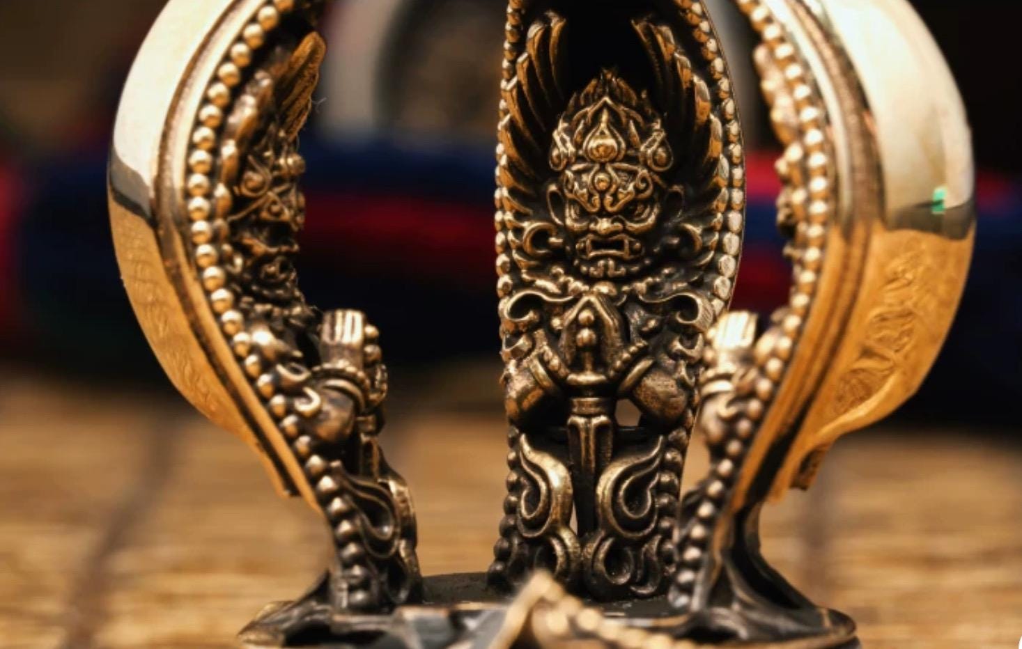 Handcrafted Vajra 9 pronged Nepalese Dorje Brass Handmade Tibetan Style gift Tibetan Sacred Buddhist Ritual